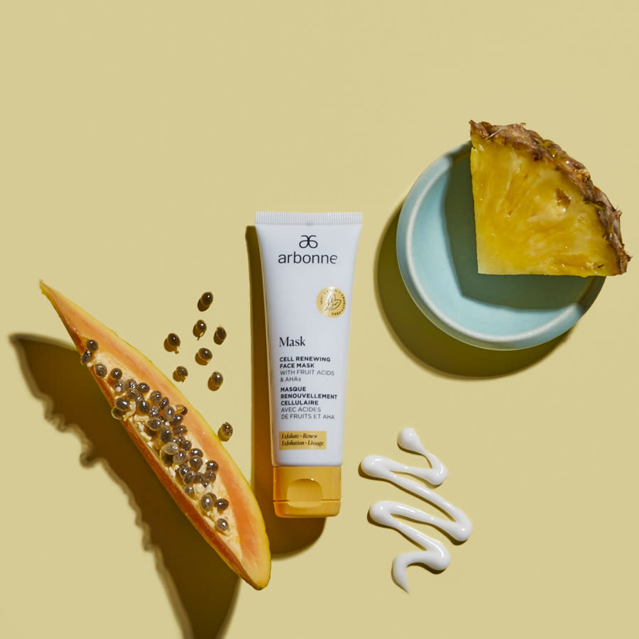 Arbonne cell renewing face mask campaign